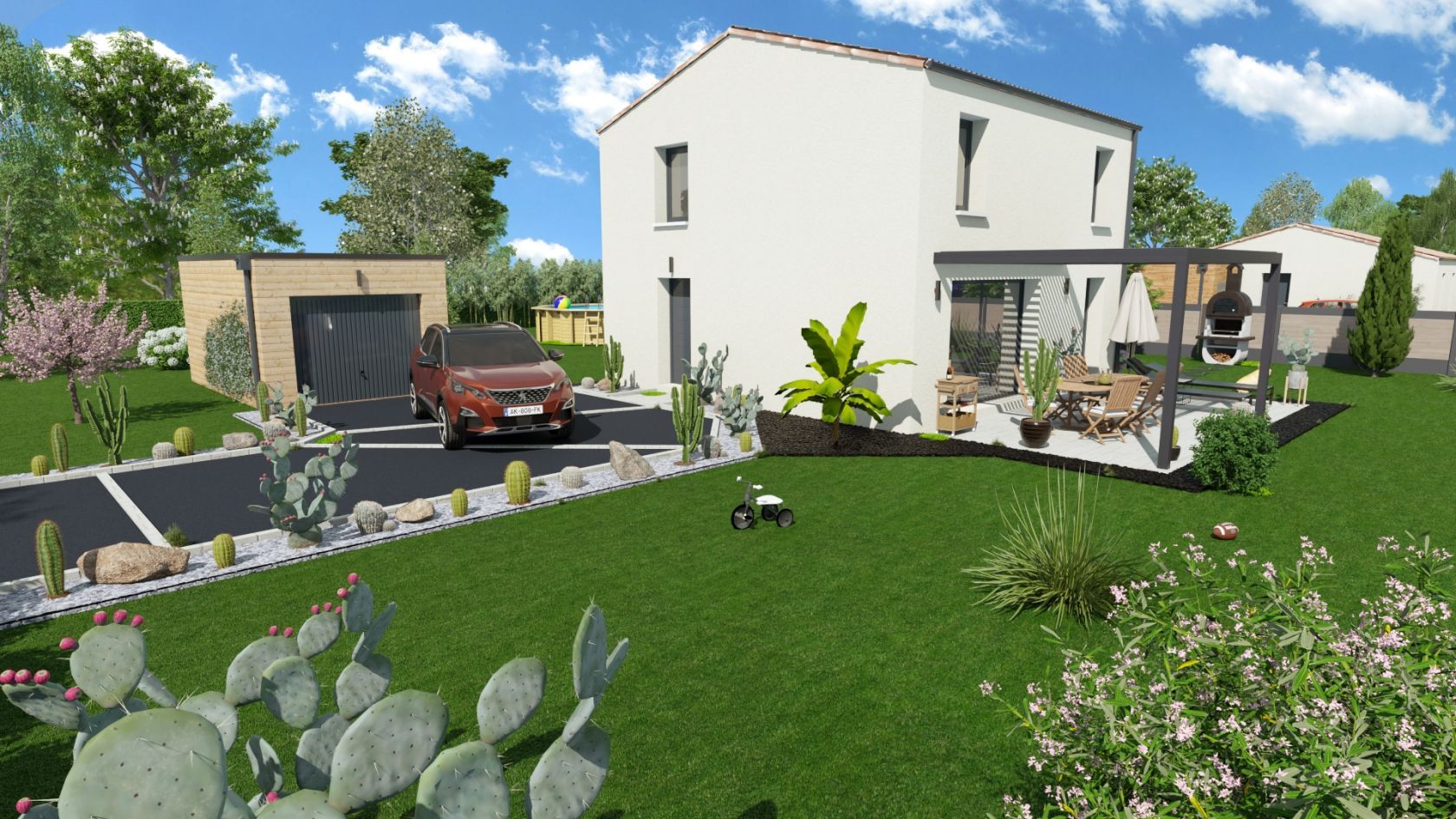 Projet de construction d'une maison 92.62 m² avec terrain à VARENNES-SUR-MORGE (63)