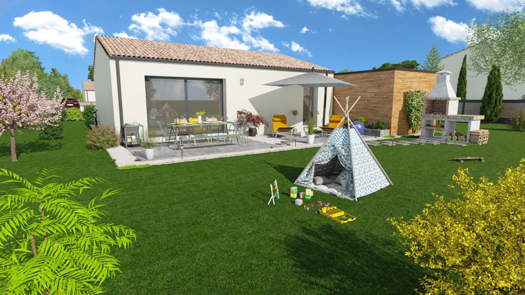 Projet de construction d'une maison 70 m² avec terrain à NEUVILLE-DE-POITOU (86)