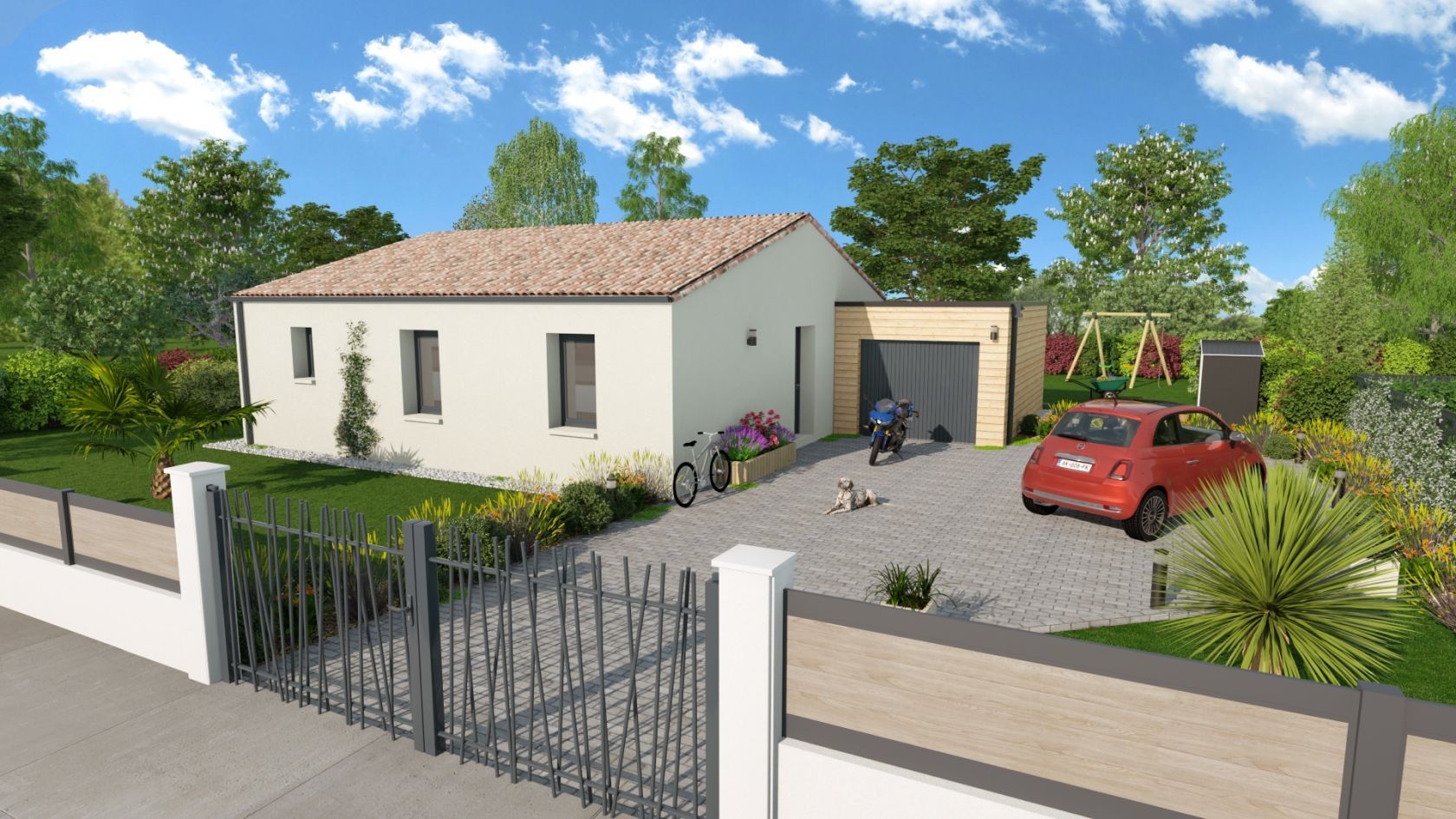 Projet de construction d'une maison 80.07 m² avec terrain à FLEURE (86)
