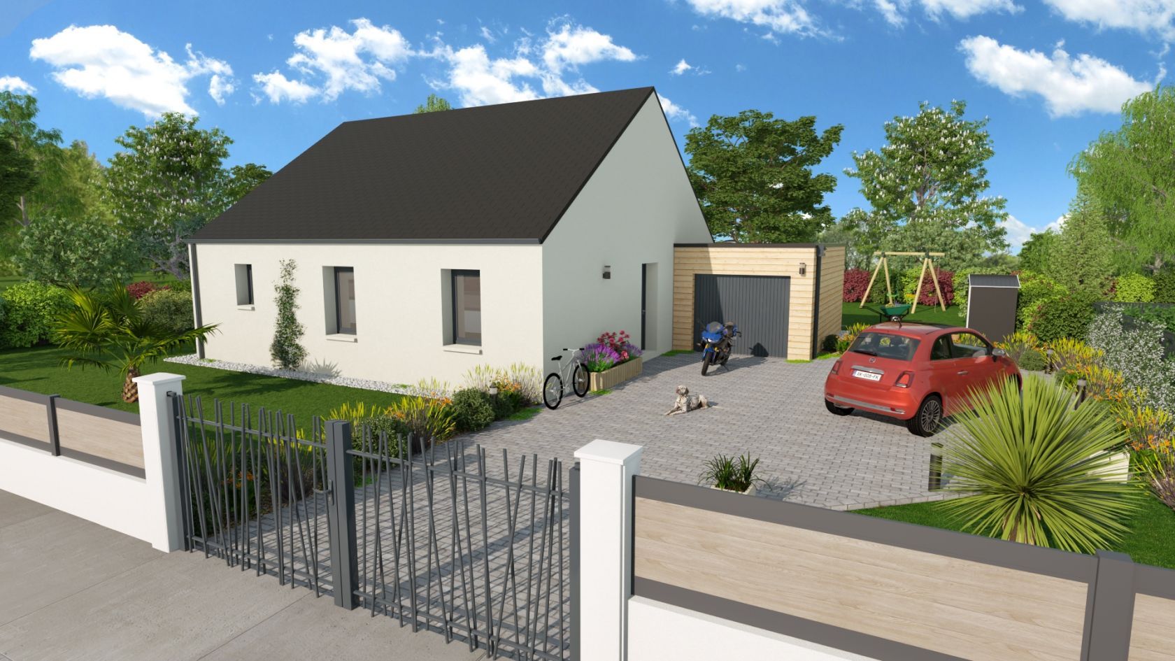 Projet de construction d'une maison 80.07 m² avec terrain à VILLERS-BOCAGE (14)
