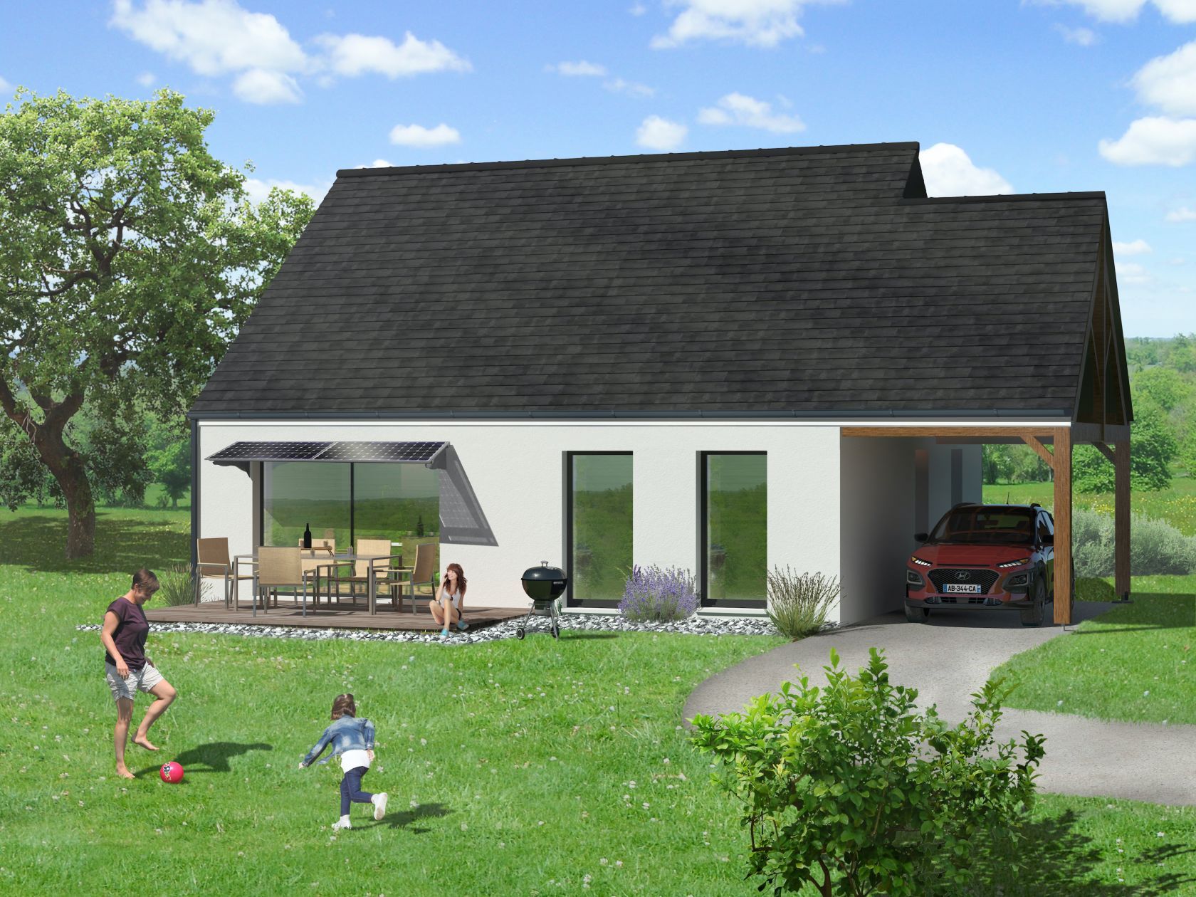 Projet de construction d'une maison 89.33 m² avec terrain à MAISONS (14)