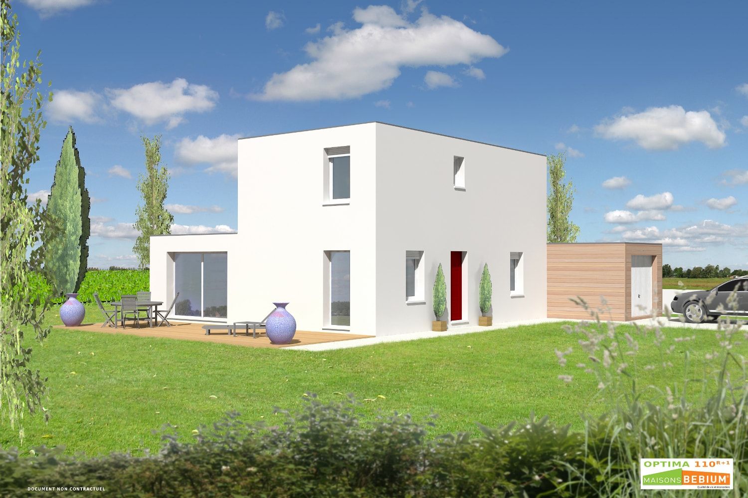 Maison bioclimatique à Le Quesnoy de 110 m²